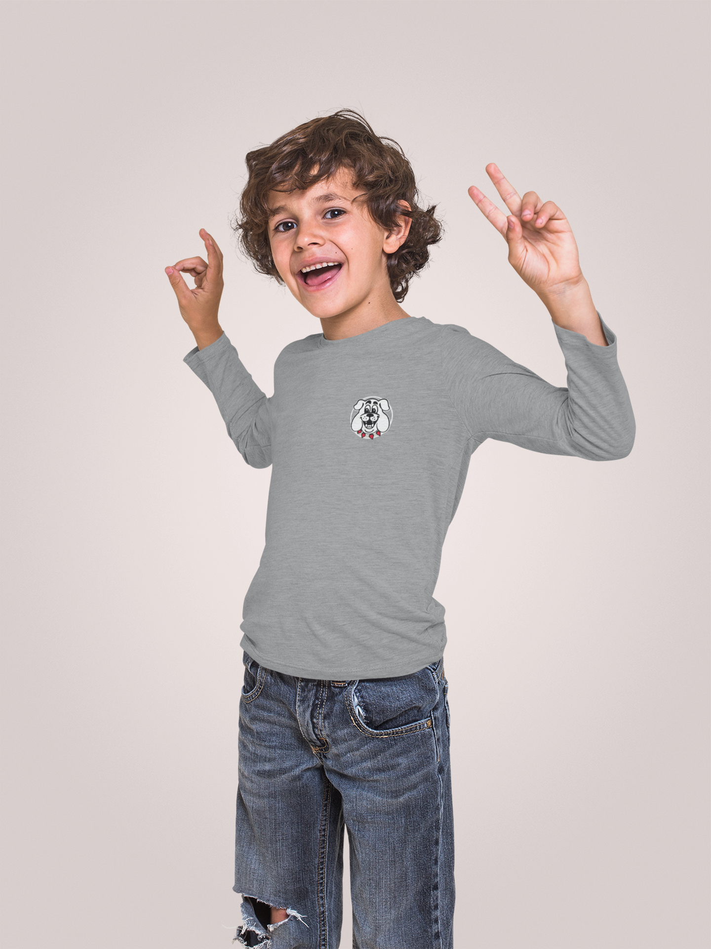 Youth Bulldog Long Sleeve Tee