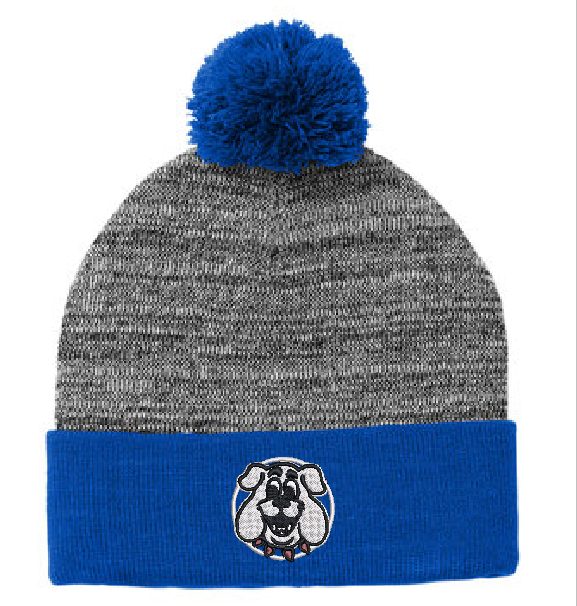 MES - Bulldog Pom Winter Hat